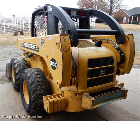 2000 john deere 260 skid steer loader|jd 260 skid steer review.